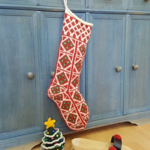 Jacquard Knit Christmas Stocking