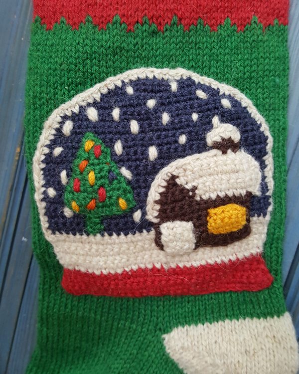 Christmas Stockings with Snowball