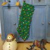 Green Crochet Christmas Stockings