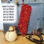 Fair Trade Crocheted Christmas Stocking - Green or Red