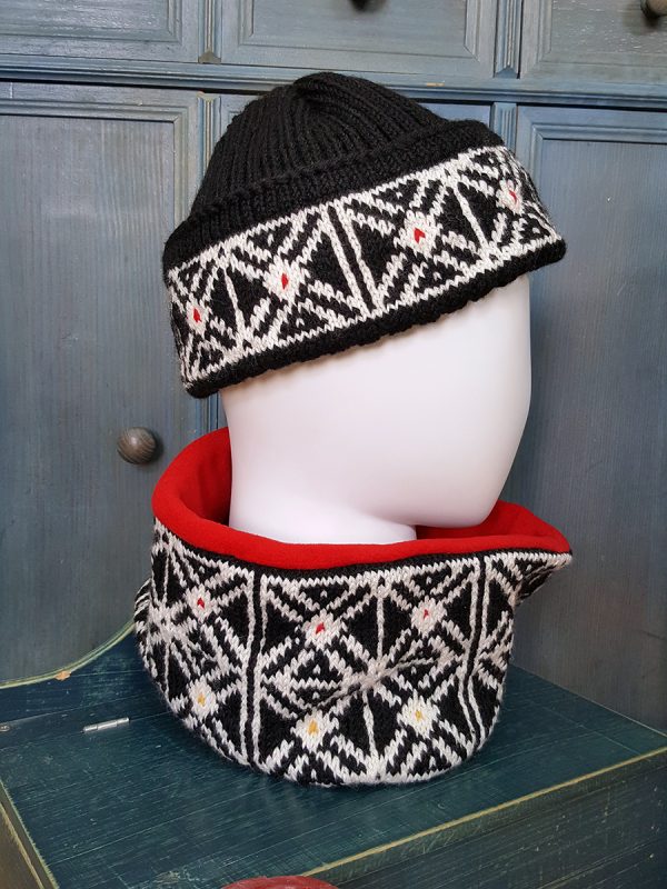 traditional pattern knit beanie