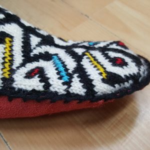 Traditional Slipper Socks with Leather
