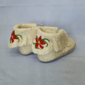 Felted Slipper Socks with Leather Sole