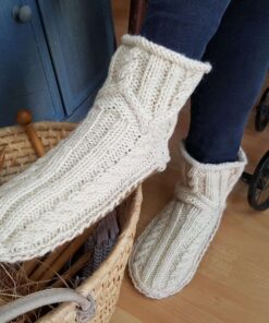 Slipper Socks with Leather Sole