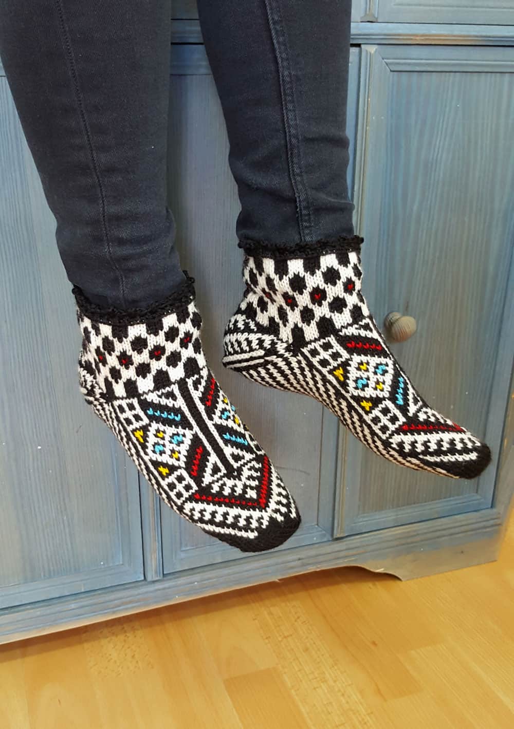 Black Slipper Socks