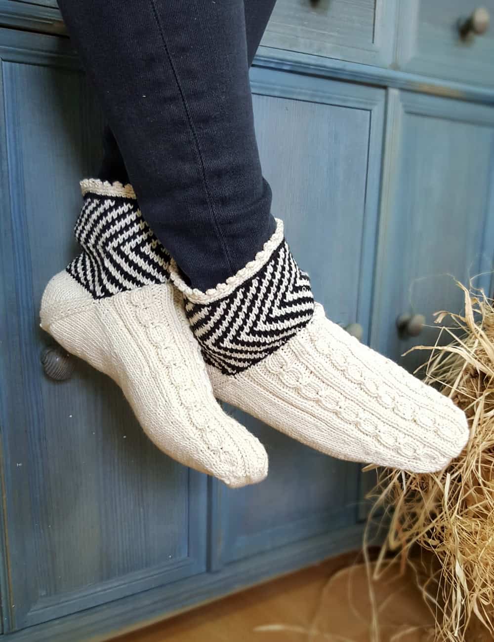 White Slipper Socks