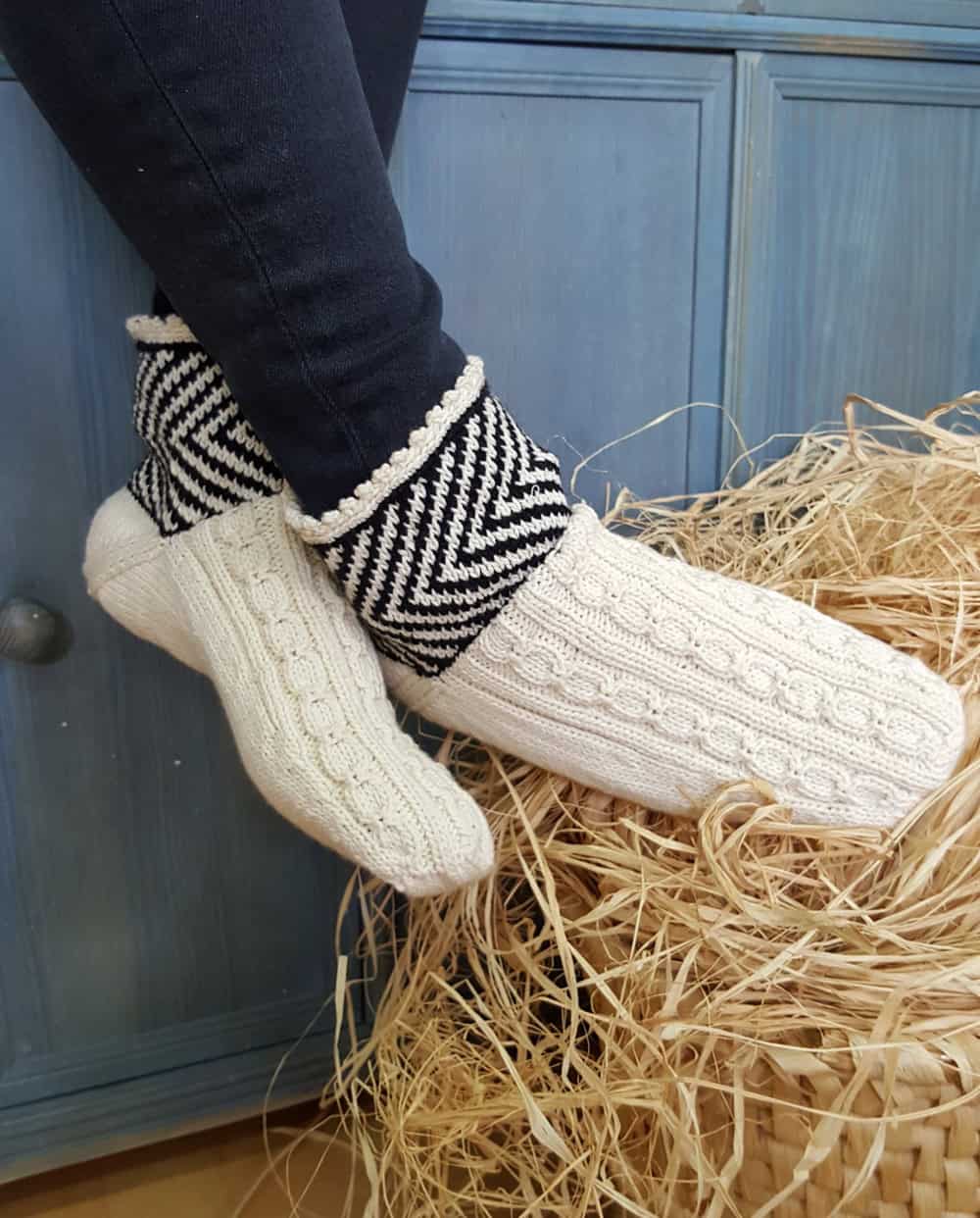 White Slipper Socks