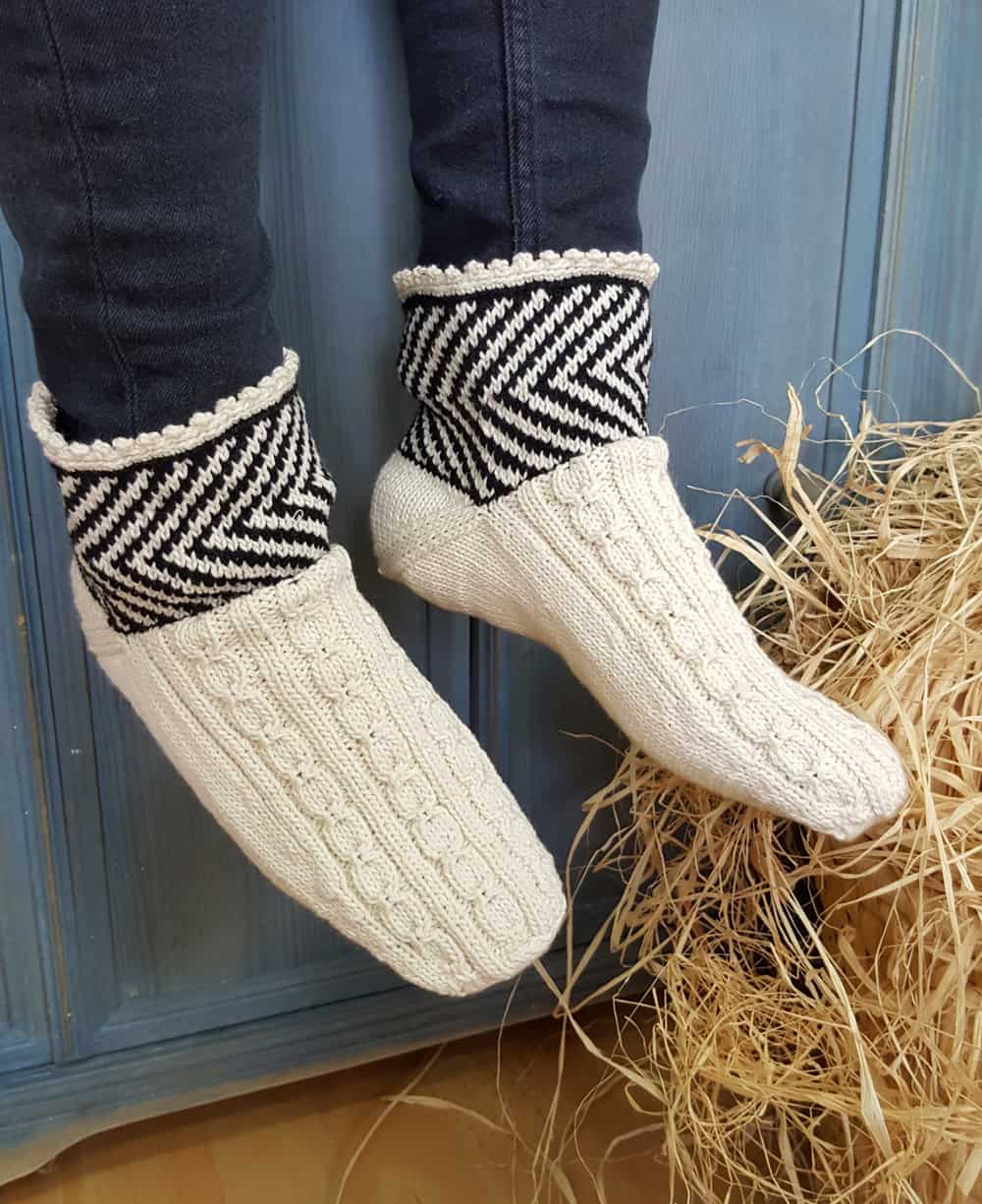 White Slipper Socks