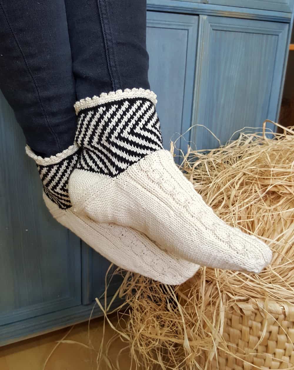 White Slipper Socks