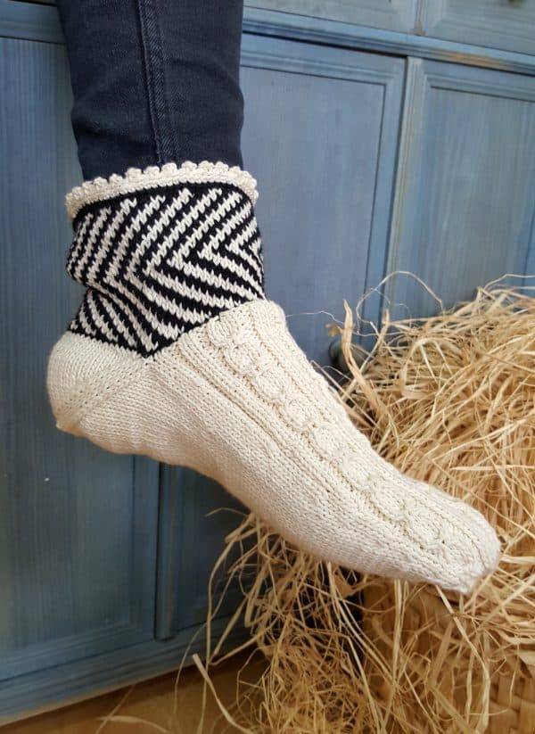 White Slipper Socks
