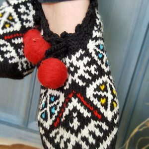 Black Slipper Socks