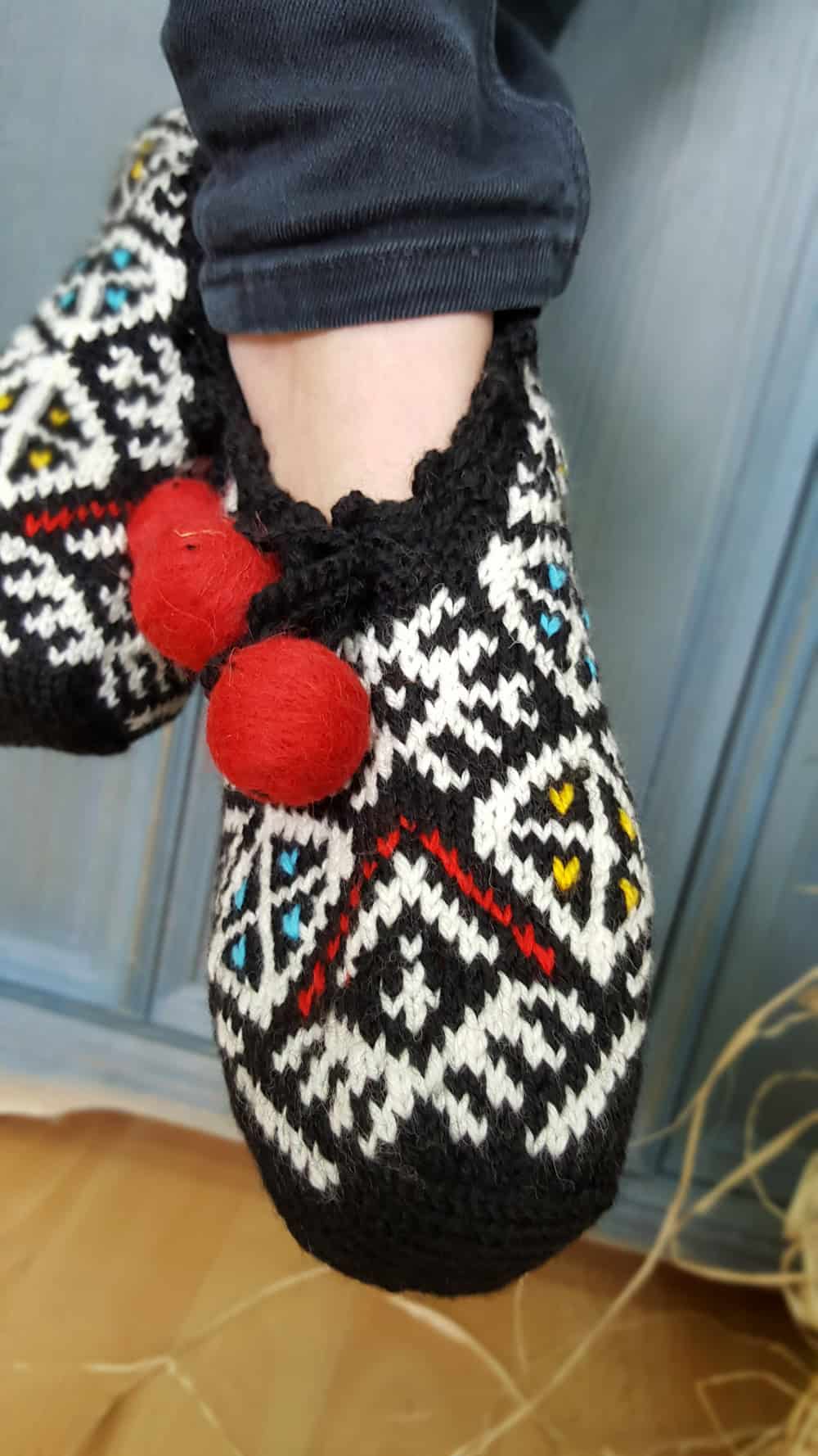 Black Slipper Socks