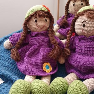 stuffed knit doll
