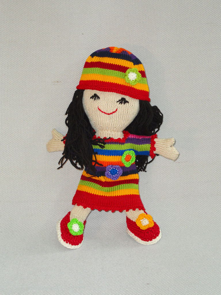 Colorful Knit Doll