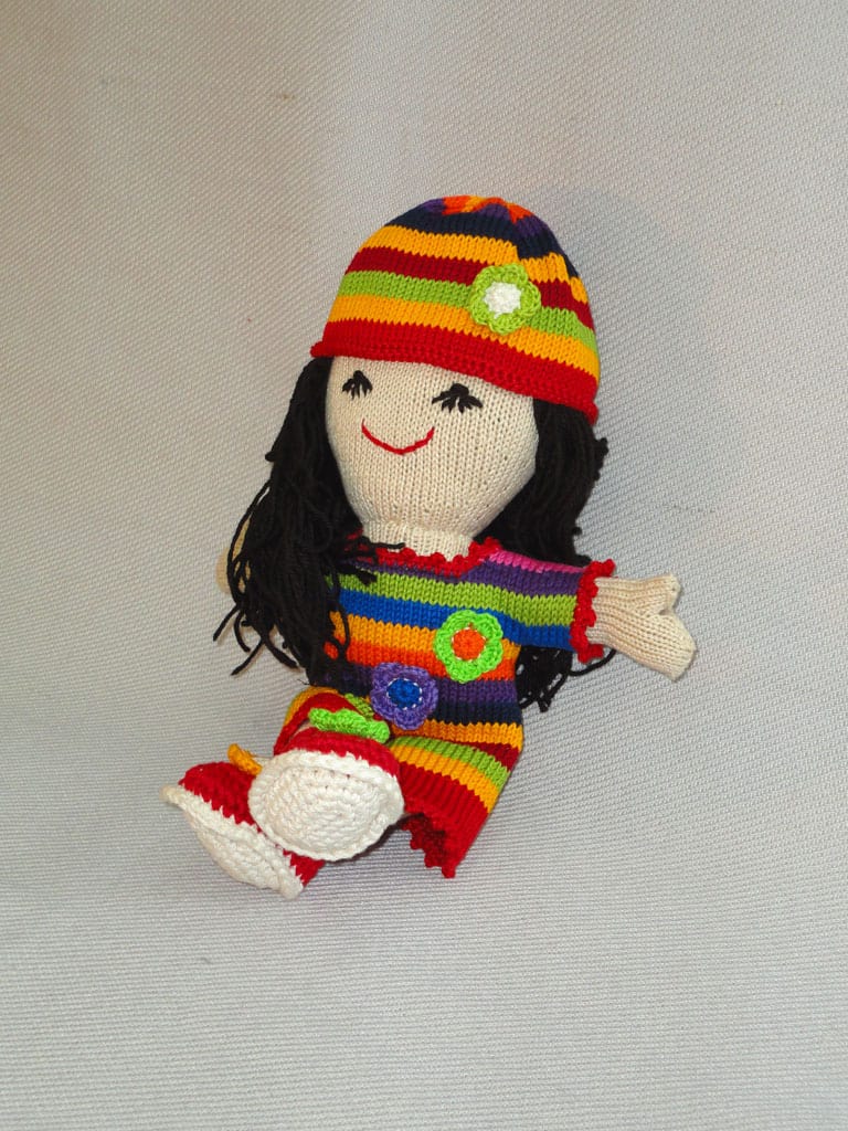 Knit Rainbow Doll