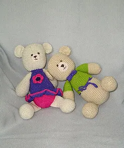 purple Crochet Teddy Bear