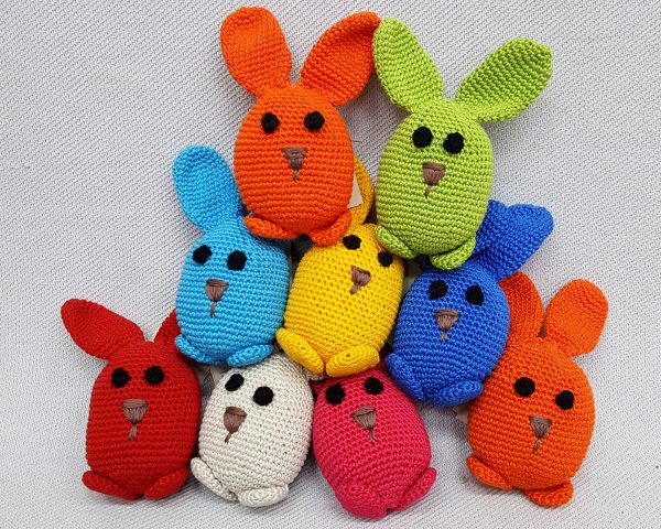 white crochet bunny rabbit toy