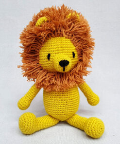 crochet lion toy
