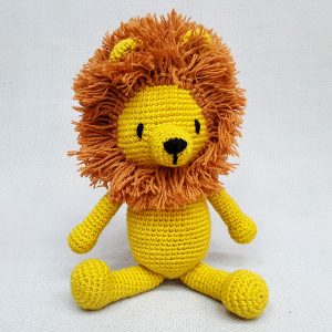 crochet lion toy
