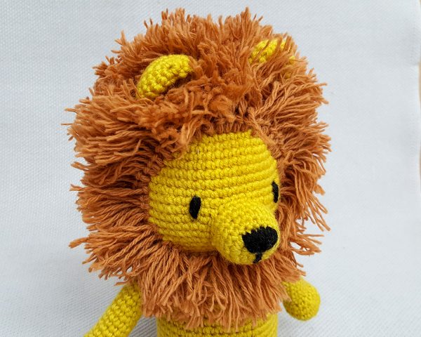 fair trade stuffed animal lion toy