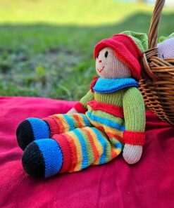Alternative view of Knitted Toy – Clown Momo