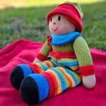 Knitted Toy – Clown Momo