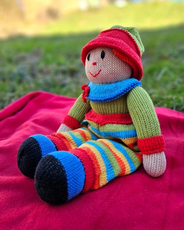 Knitted Toy – Clown Momo