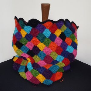 fair trade knitted winter scarf