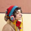 Colorful knit winter cap