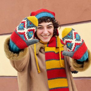 fair trade knit scarf
