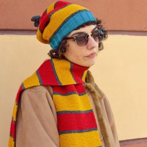 striped multicolor scarf