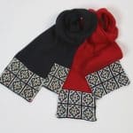 Traditional Pattern Knit Scarf