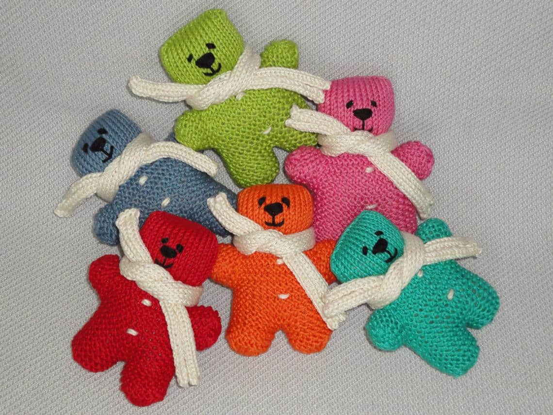Rainbow Teddy Bears