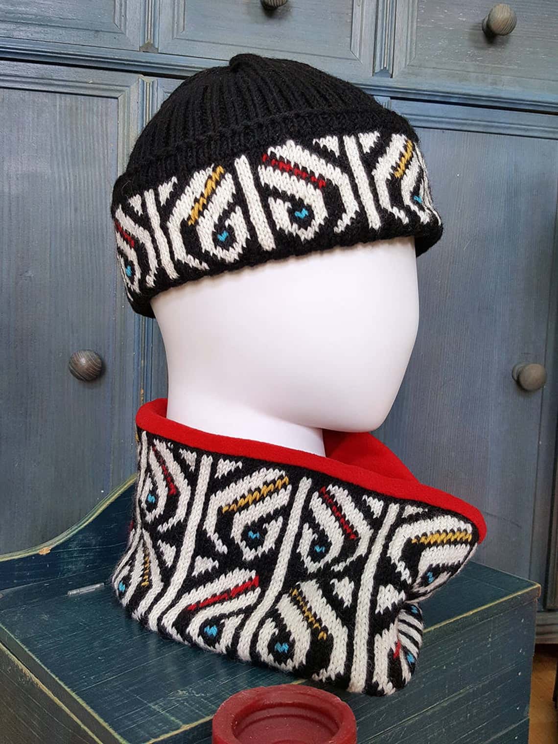 knitted cold weather beanie