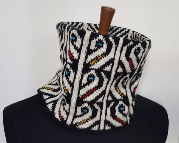 winter sports circle scarf