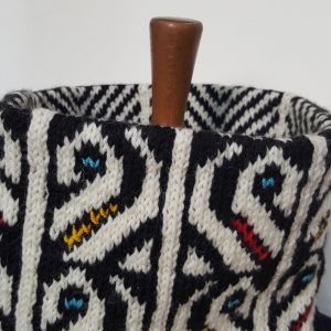 fair trade jacquard collar scarf