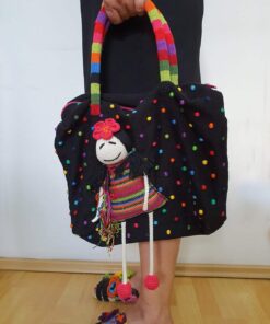 Black Knit Handbag