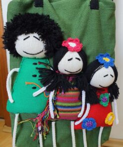 casual bag with doll applique