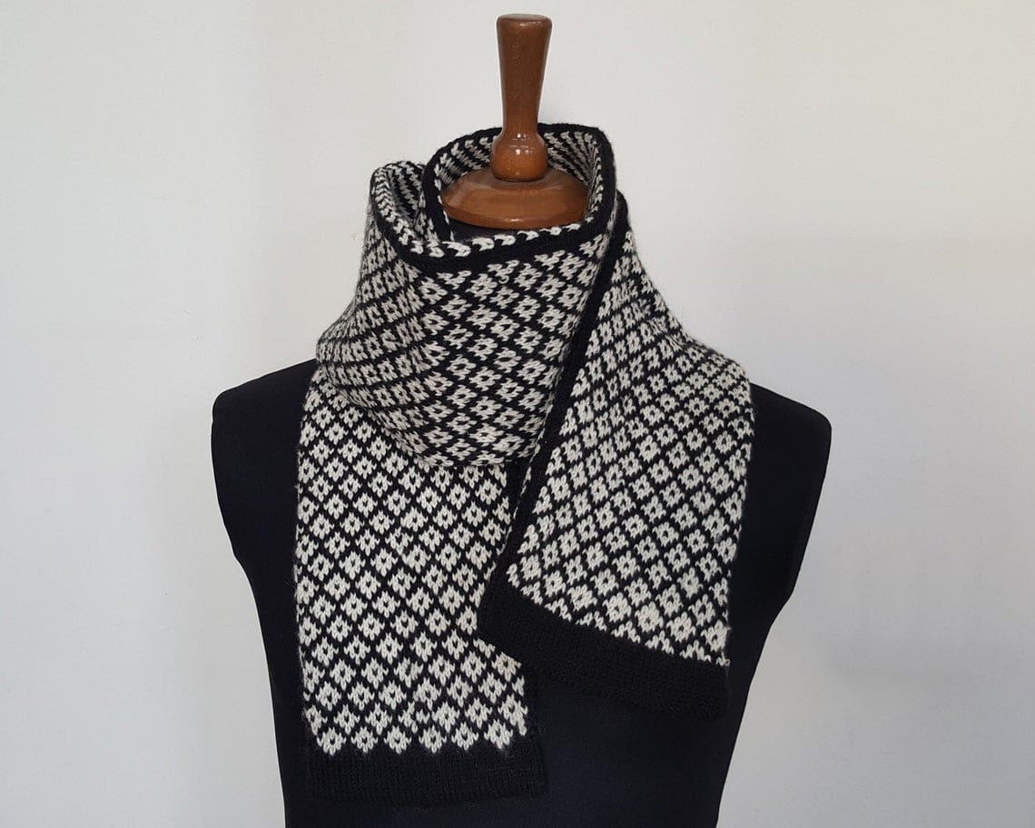fair trade knitted scarf