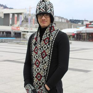 traditional pattern scarf