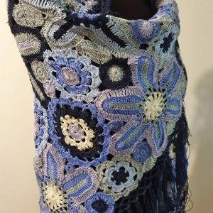 handknit stole