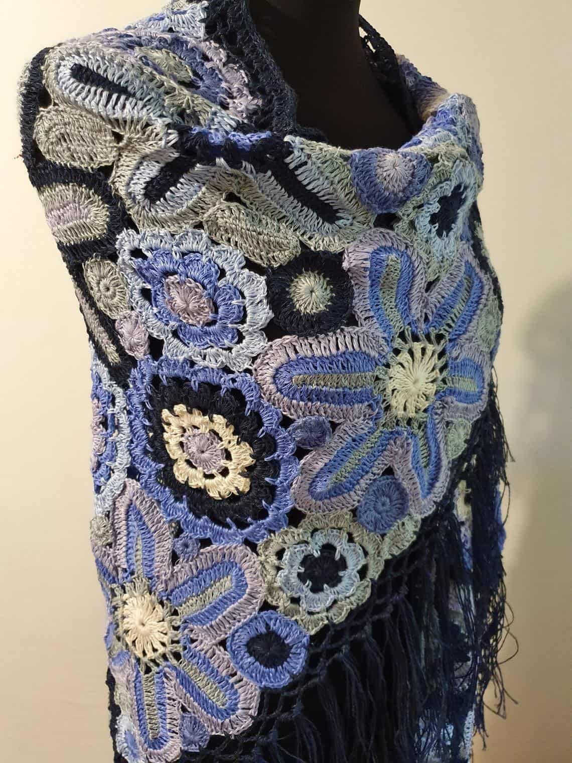 handknit stole