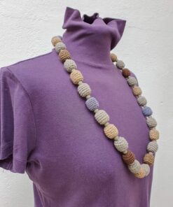 Alternative view of Crochet necklaces with wooden beads