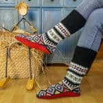 Slipper Socks with Leather Sole