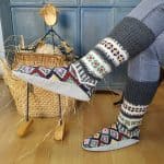 Slipper Socks with Leather Sole