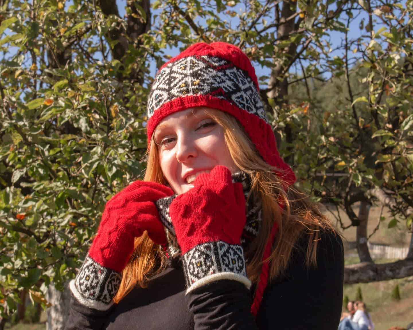 Traditional Pattern Hat with Ear Flaps - Image 3