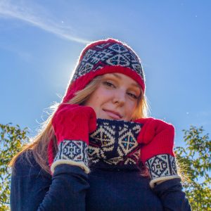 Traditional Pattern Hat with Ear Flaps