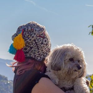 Alternative view of Jacquard Knit Beanie with Earflaps