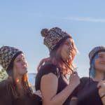 Knitted beanie made in a traditional pattern