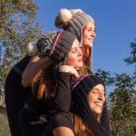 Winter hat with long earflaps